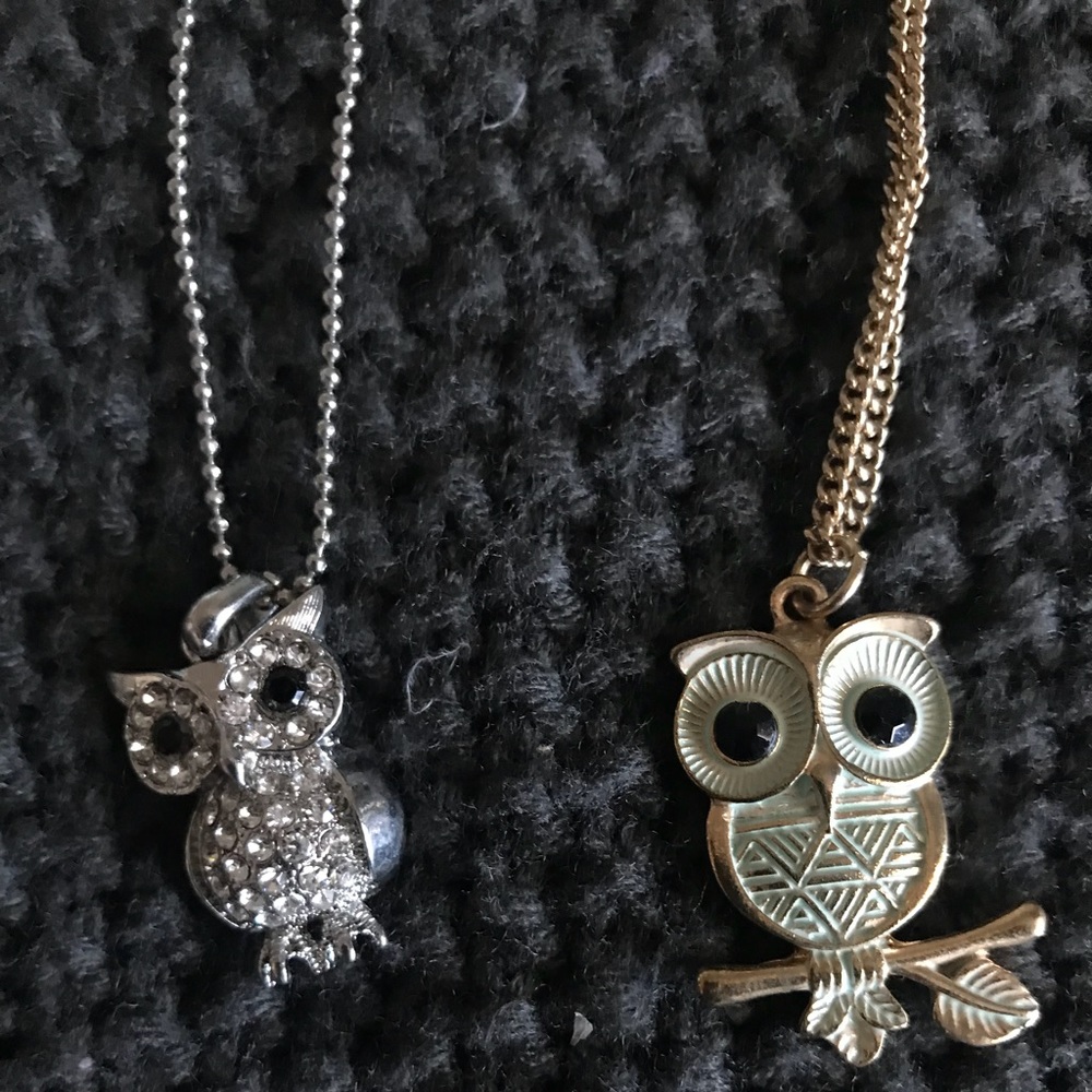 OWL NECKLACES ! Sold separate or together !!